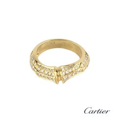 Cartier Diamond Set Bamboo Ring