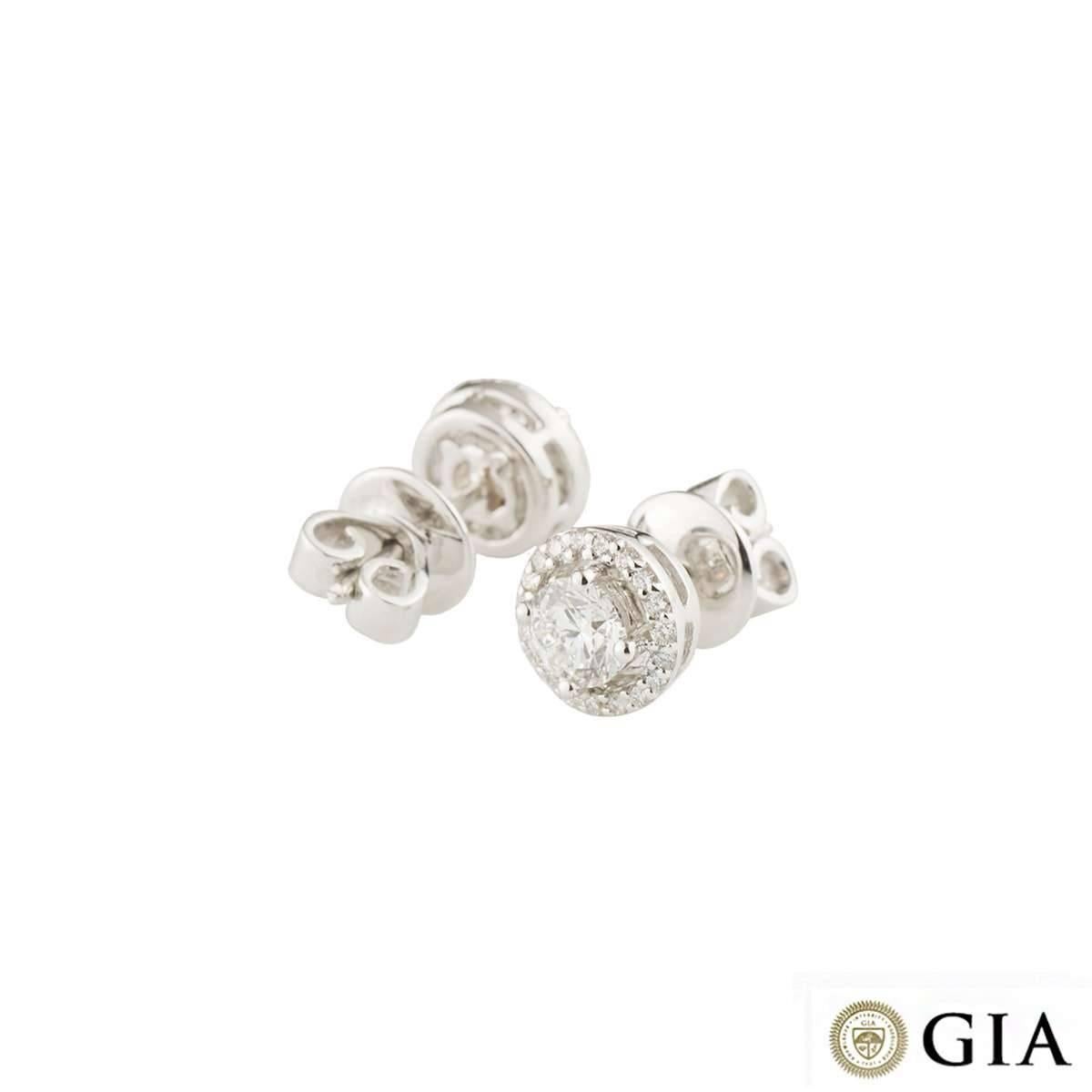 White Gold Diamond Earrings In New Condition In London, GB