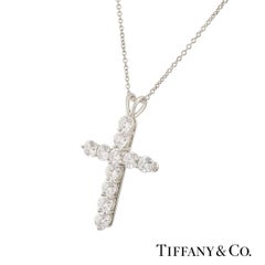 Tiffany Diamond Cross Pendant 1.65 Carat