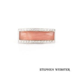 Stephen Webster Crystal Haze Coral and Diamond Ring