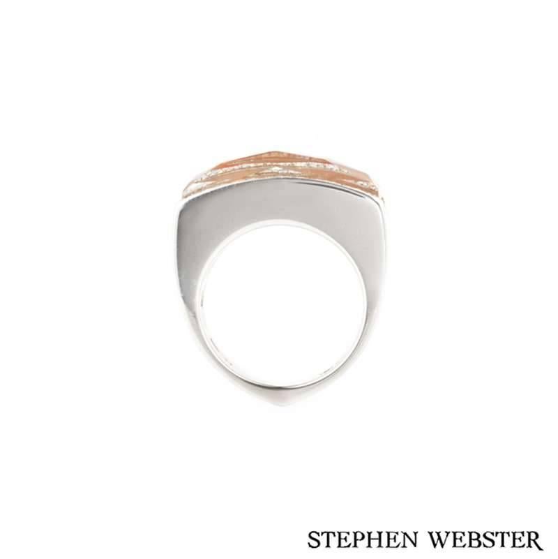 Women's Stephen Webster Crystal Haze Coral and Diamond Ring