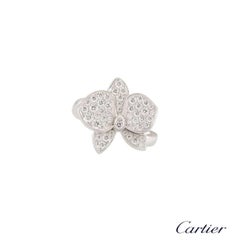 Cartier D'Orchidees Ring aus Weißgold und Diamanten