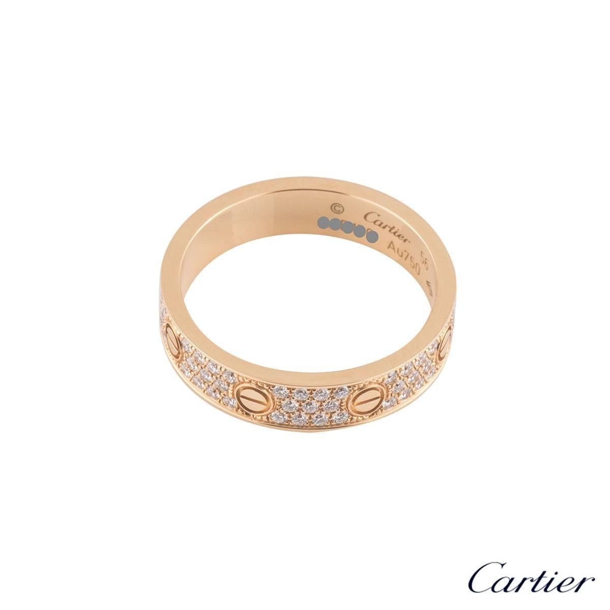 cartier pave love ring