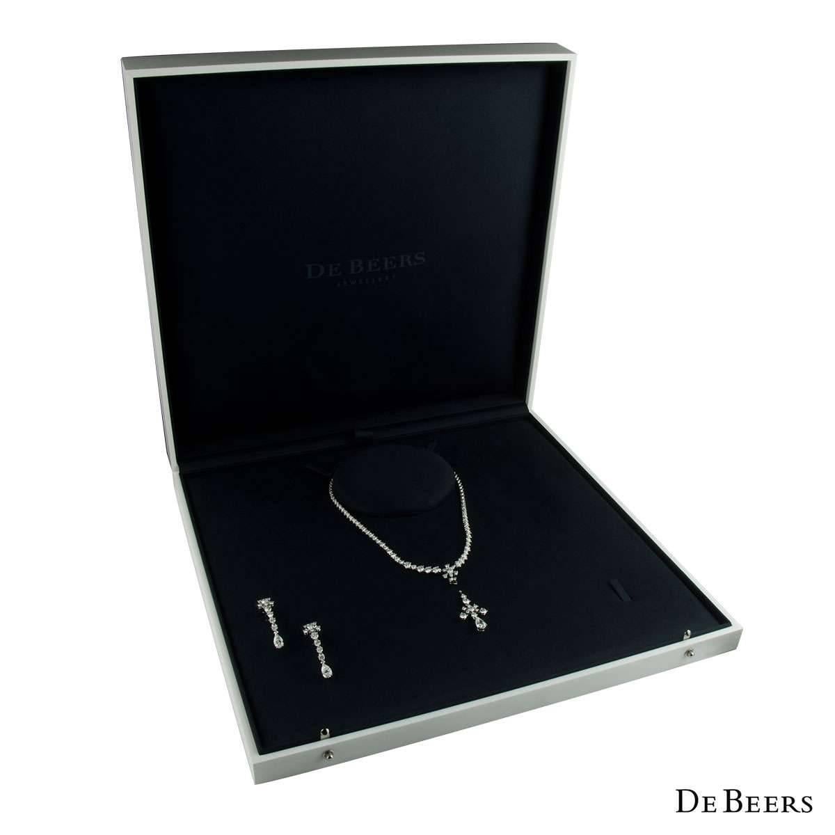 De Beers Diamond Lea Necklace and Earrings 3