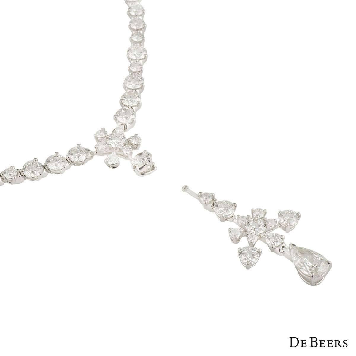 debeers diamond necklace