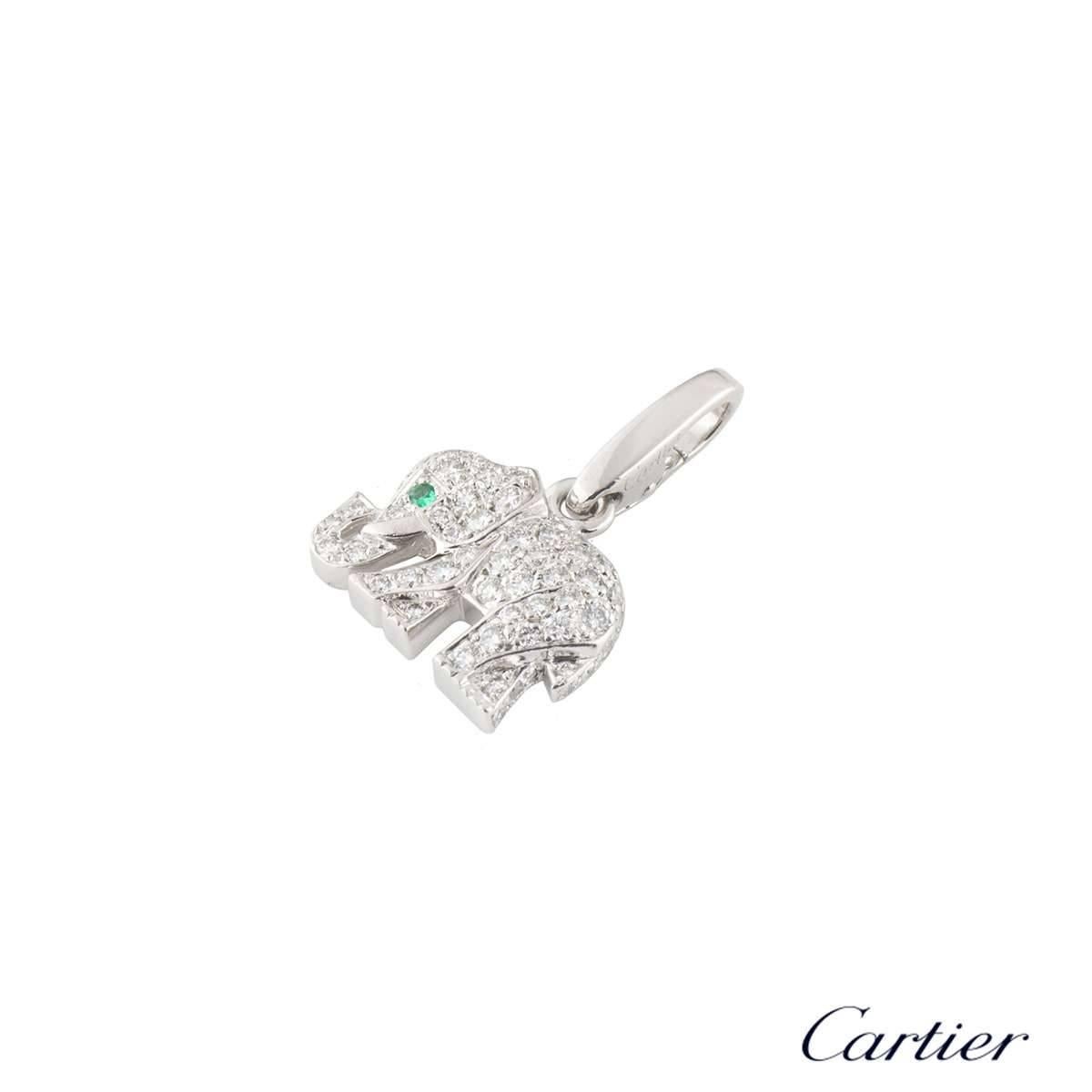 Cartier Diamond Elephant Charm In Excellent Condition In London, GB