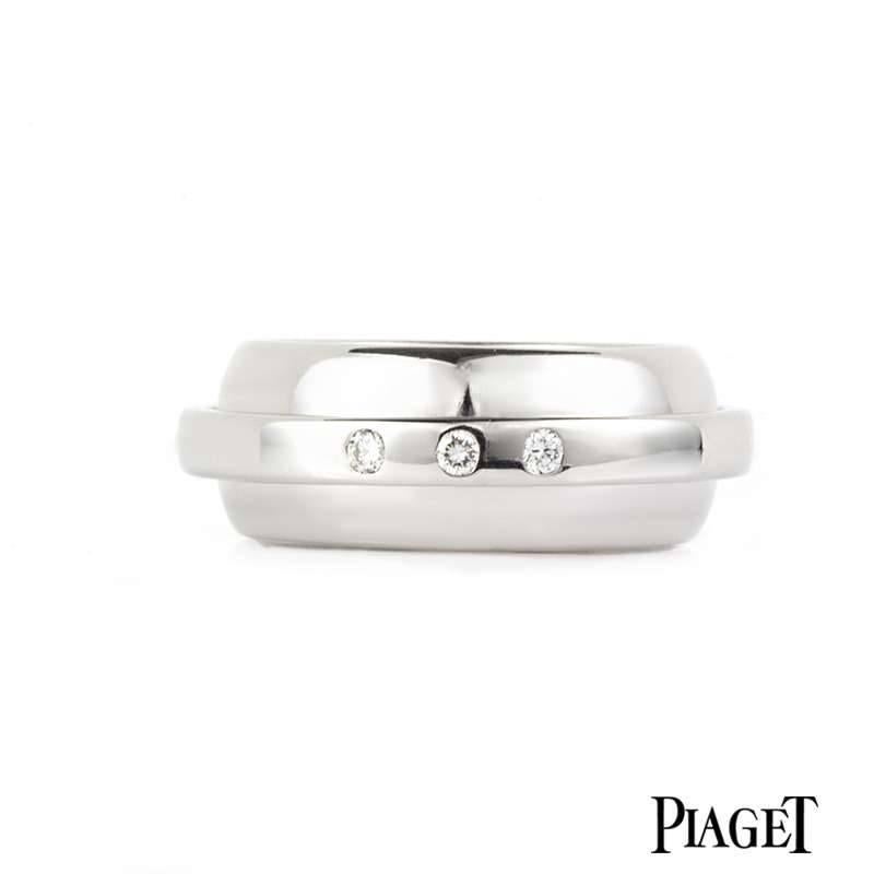 Piaget White Gold Diamond Possession Band Ring In Excellent Condition In London, GB