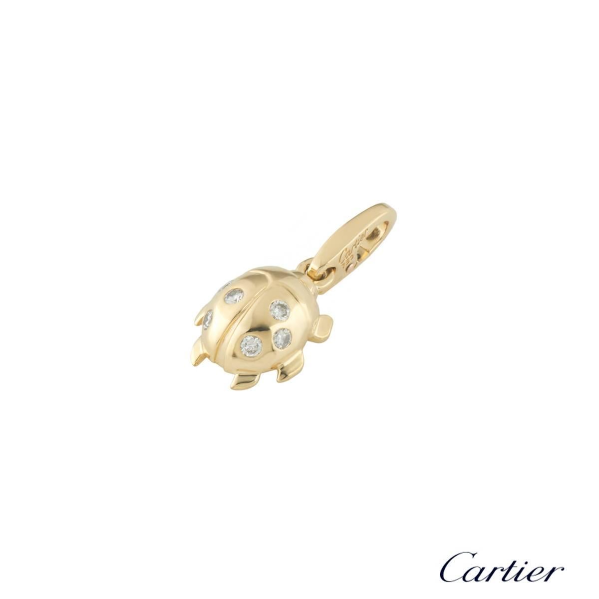 Cartier Lady Bird Diamond Charm In Excellent Condition In London, GB