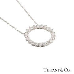 Tiffany & Co. Diamond Open Circle Pendant
