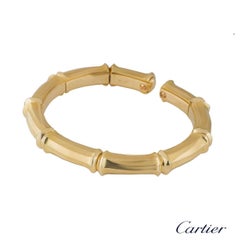 Cartier Yellow Gold Bamboo Bangle