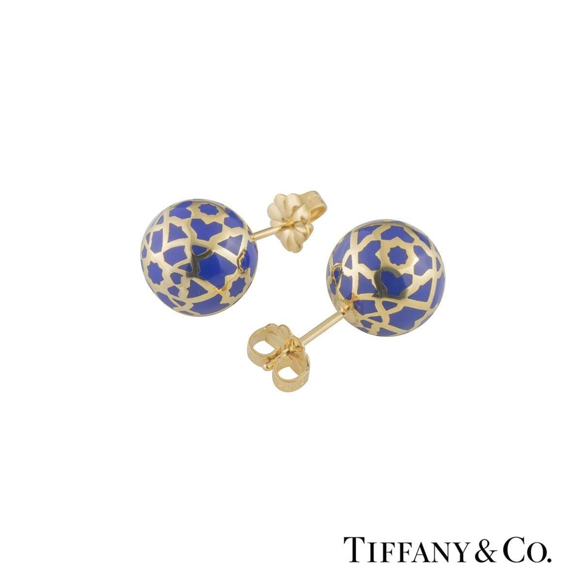 Tiffany & Co. Enamel Earrings In Excellent Condition In London, GB