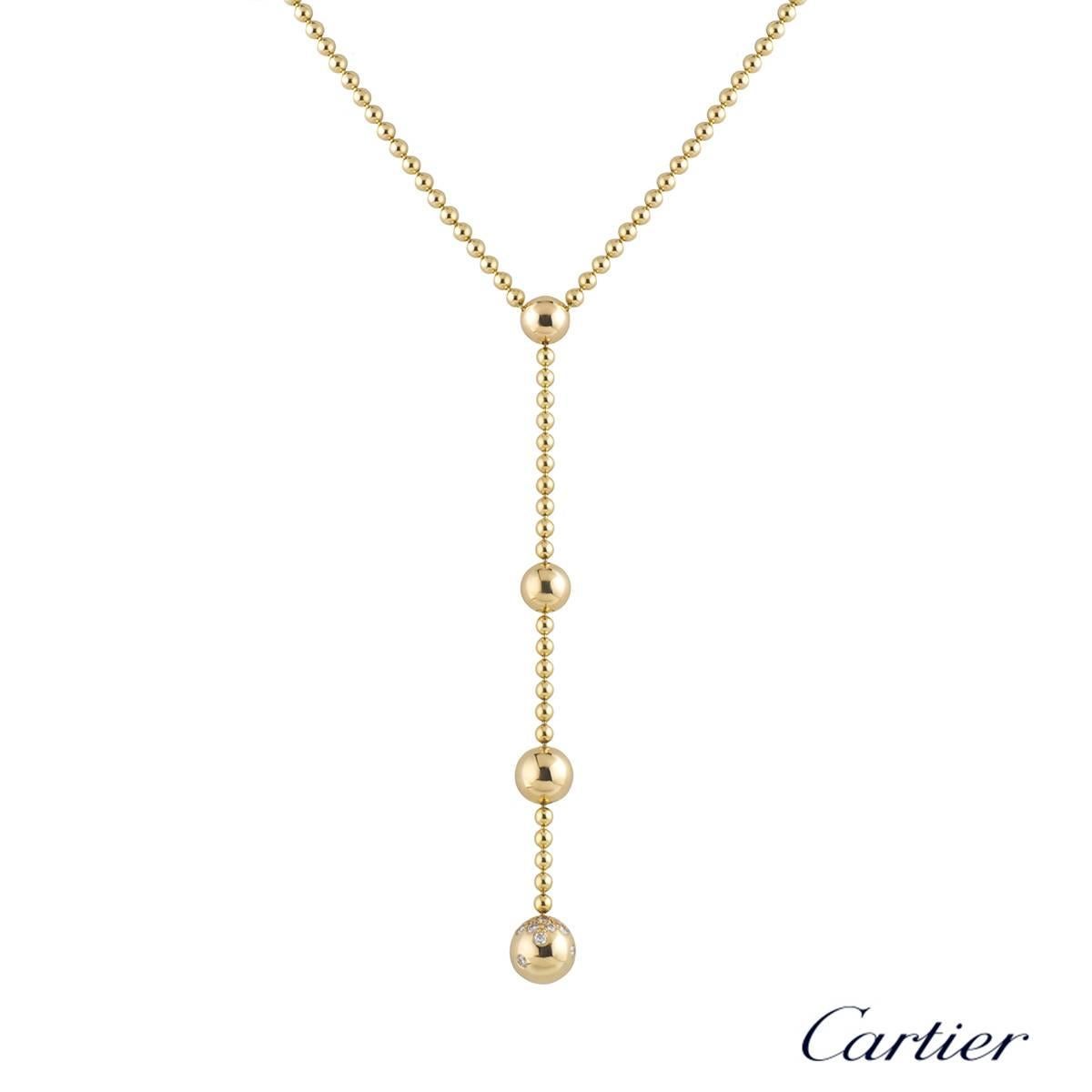 Cartier Yellow Gold Diamond Draperie Jewelry Suite In Excellent Condition In London, GB
