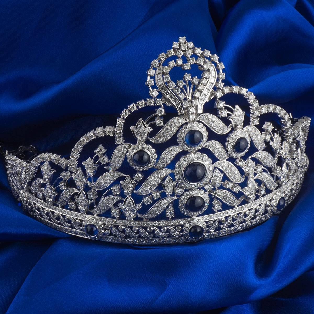 sapphire tiara for sale