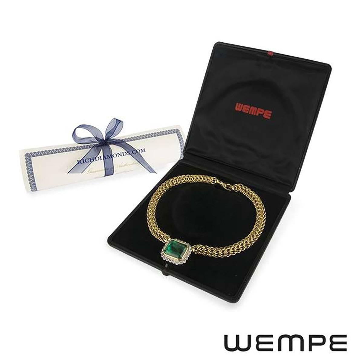 Wempe Emerald and Diamond Necklace 40 Carat 1
