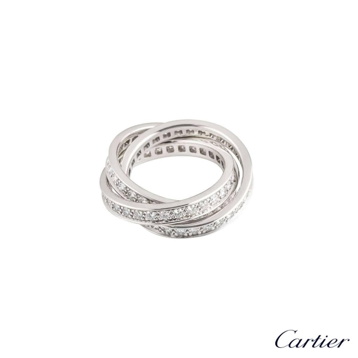 Cartier Diamond Trinity Ring In Excellent Condition In London, GB