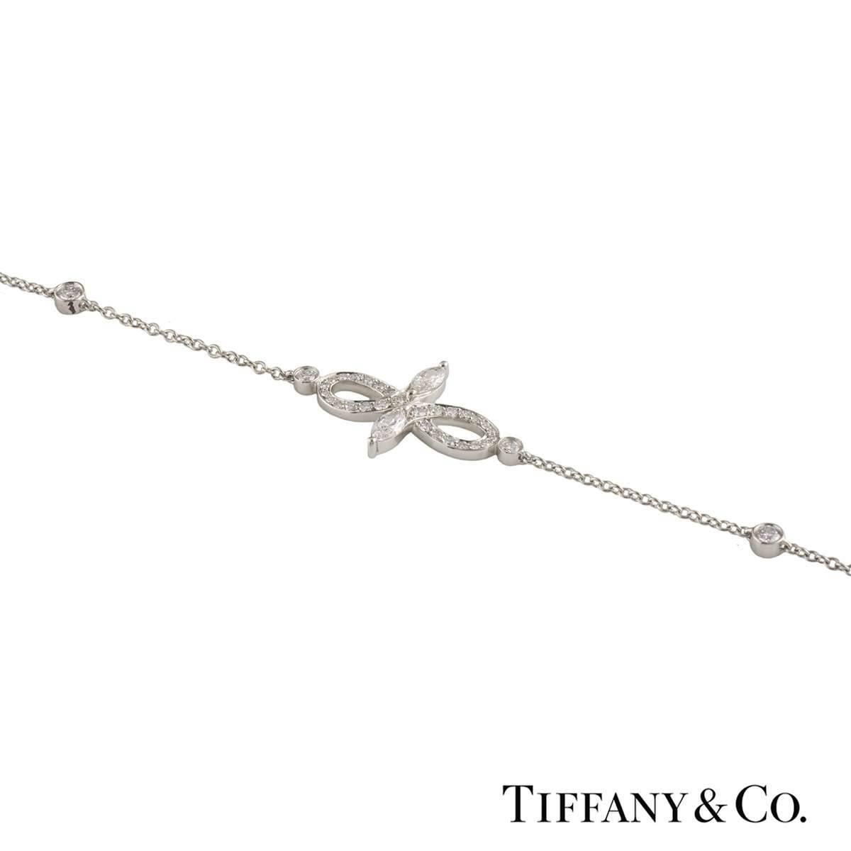 Tiffany & Co. Diamond Victoria Bracelet In Excellent Condition In London, GB