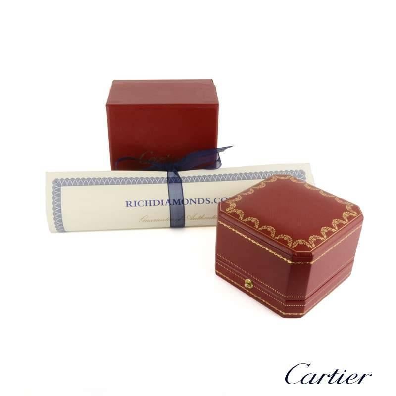 Women's Cartier Diamond Tulipe Chandelier Earrings GIA Certified