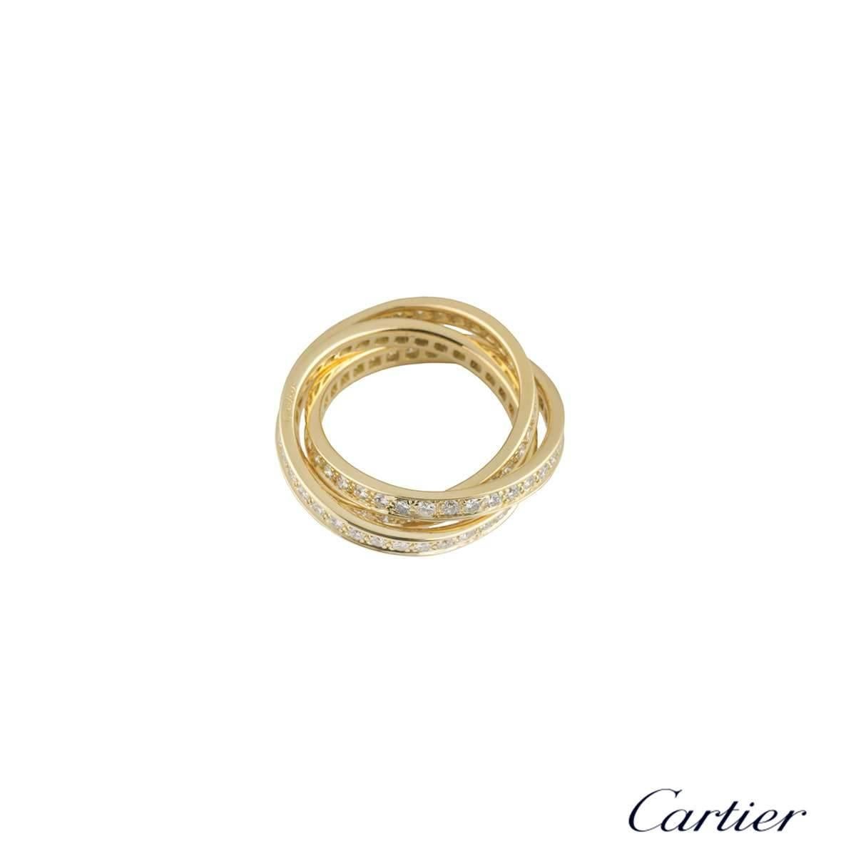 cartier diamond trinity ring