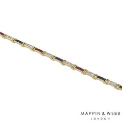 Mappin & Webb Diamond and Multi-Gem Bracelet