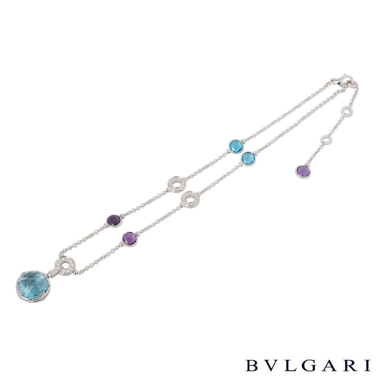 Women's Bulgari Parentesi Diamond and Multi-Gem Necklace