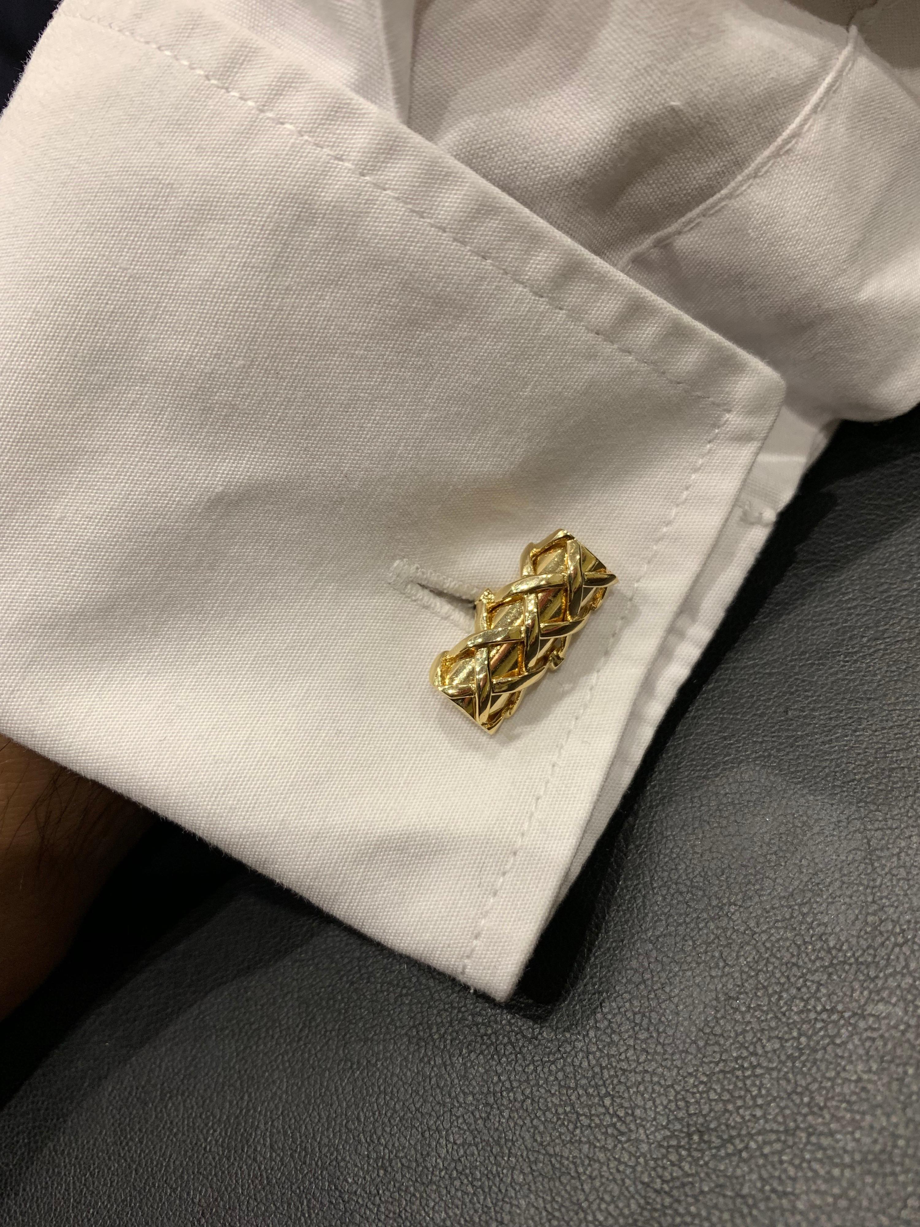 Women's or Men's Tiffany & Co. Yellow Gold Cufflinks