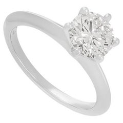 Tiffany & Co. Platinum Diamond Setting Solitaire Engagement Ring 1.08ct I/VS1 