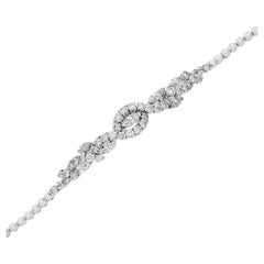 Asprey Bracelet en or blanc 5,77 carats TDW