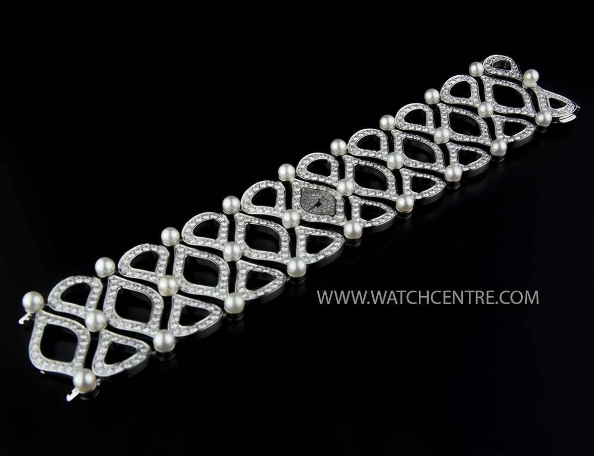 Women's Chopard Ladies White Gold Pushkin Diamond Pearl quartz Wristwatch