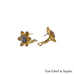 Van Cleef & Arpels Hawaii Citrine Sapphire Earrings