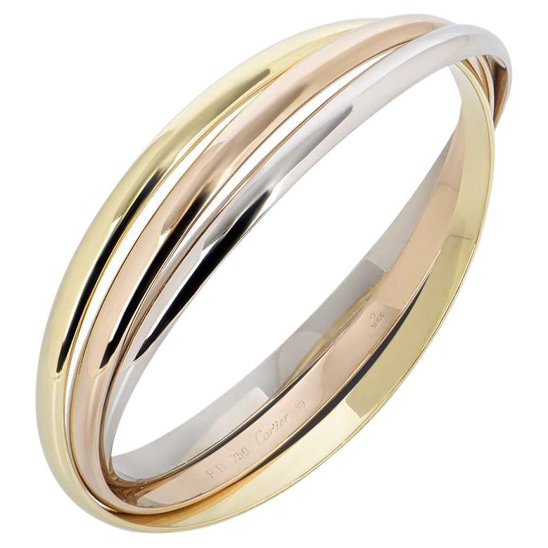 Cartier Bracciale Trinità in oro tricolore Cartier Taglia 19 B6067819