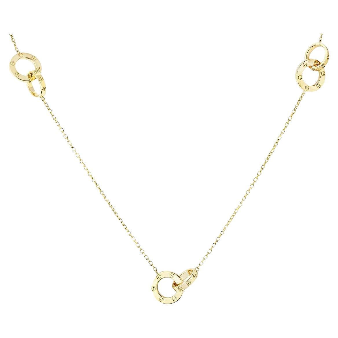 Collier Love en or jaune de Cartier B7216800 en vente