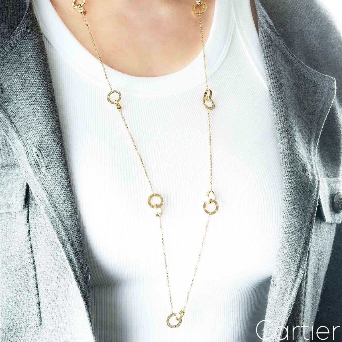 Collier Love en or jaune de Cartier B7216800 en vente 1