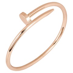 Cartier Rose Gold Plain Juste Un Clou Bracelet Size 20 B6048120