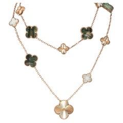 Van Cleef & Arpels Transformable 15 Motif Magic Alhambra Necklace VCARPGV200