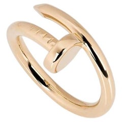 Cartier 18k Rose Gold Plain Juste un Clou Ring Size 50 B4092500
