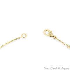 Van Cleef & Arpels Yellow Gold Vintage Alhambra Onyx Necklace VCARA45800