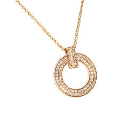 Tiffany & Co. Rose Gold T1 Circle Diamond Pendant 72154614