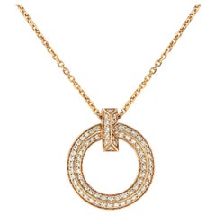 Tiffany & Co. Rose Gold T1 Circle Diamond Pendant 72154614