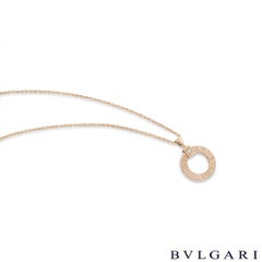 Bvlgari Bvlgari Rose Gold Diamond Pendant 344492