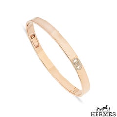 Bracelet Hermès « D'Ancre » en or rose et diamants, 0,07 ct, H115400B
