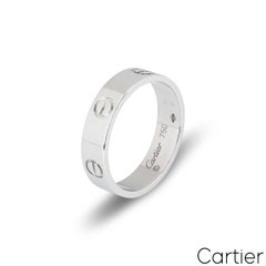Cartier Love-Ring aus Weißgold, schlicht, Größe 55, B4084700