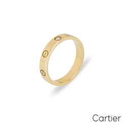 Cartier Ehering „Love“ aus Gelbgold mit Diamanten, Größe 51, B4056100
