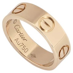 Anillo «Love» liso de oro rosa de Cartier, talla 53, B4084800