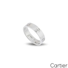 Cartier Love-Ring aus Weißgold, schlicht, Größe 52, B4084700