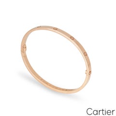Bracelet « Love » Cartier en or rose uni, taille SM, n° 16, B6047316