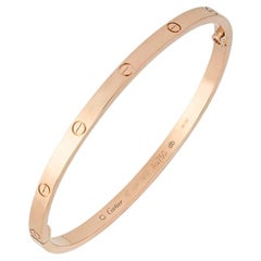 Bracelet Cartier « Love » SM en or rose uni, taille 15, référence B6047315