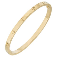 Cartier Yellow Gold Plain SM Love Bracelet Size 16 B6047516