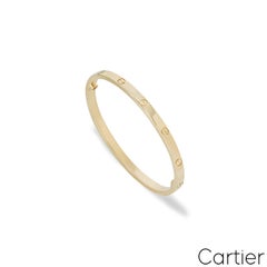Cartier Yellow Gold Plain SM Love Bracelet Size 16 B6047516