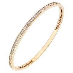 Cartier Rose Gold Diamond Ray of Light Bangle 2.90ct Size 19 CRN6038319