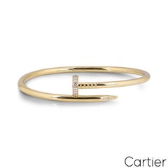 Cartier Yellow Gold Diamond Juste Un Clou Bracelet Size 15 B6048615